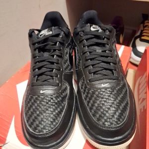 Nike Air Force 1s, anniversary Sivler and black colorway! These are ELV8 edition